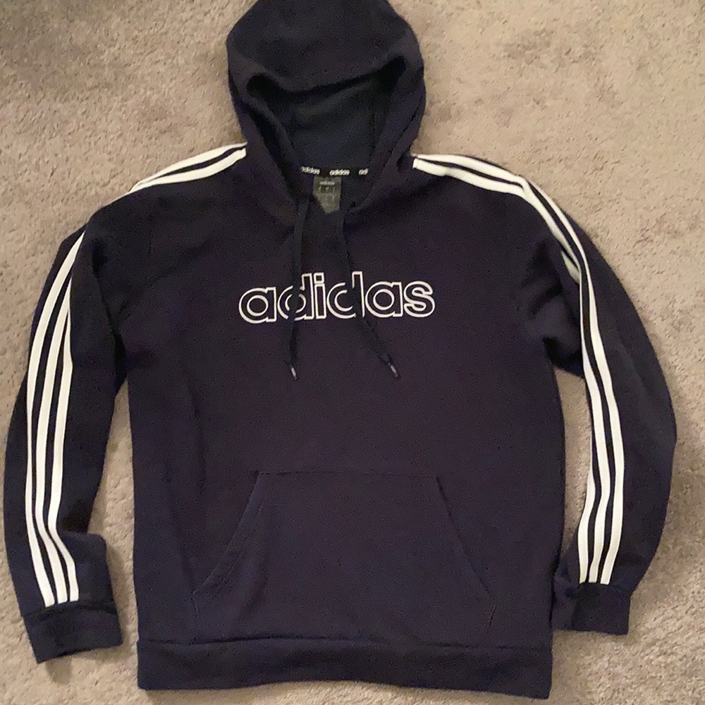 Adidas mens hoodie size medium black